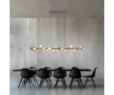 32,4W LED pakabinamas šviestuvas E-POPUP, bronzos sp., 2200-5000K, dimeriuojamas, reguliuojamo aukščio