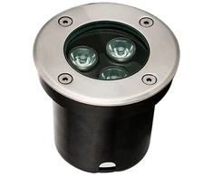3,2W LED įleidžiamas į žemę šviestuvas LOTUS, sidabro sp., 3100K, 4186800
