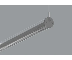 Pakabinamas šviestuvas 32W LED pakabinamas linijinis šviestuvas VIBRIO, pilkas, 3000K, IP65