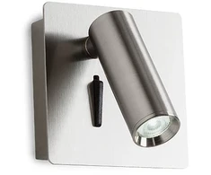 3,2W LED sieninis šviestuvas TOMIX, nikelio sp., 3200K, 01-2339