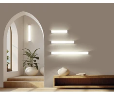 Sieninis šviestuvas 32W LED sieninis veidrodžio šviestuvas ALDO, chromo/baltos sp., 3000/4000K, IP44, A3432270C