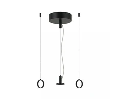 32W lubinis laikiklis su integruotu dimeriuojamu maitinimo šaltiniu PLUG&amp;PLAY moduliniam šviestuvui, juodas, 25105