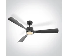 Lubinis šviestuvas 32W ventiliatorius su dimeriuojamu 22W LED šviestuvu, juodas, 3000/4000/5500K, IP54, 6320/B/V