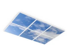 33W LED panelė PL PRINT SKY, baltu korpusu, 60x60cm, 6vnt. rinkinys