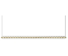 Pakabinamas šviestuvas 34,1W LED pakabinamas linijinis šviestuvas LOOP, aukso sp., 2700K, 1790mm