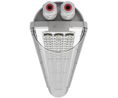 34W LED linijinis pramoninis šviestuvas ATLANTYK 2.0 OPTI, šviesiai pilku korpusu, 4000K