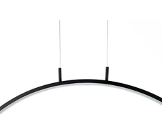 34W LED pakabinamas šviestuvas CIRCULO 100, juodas, 3000K
