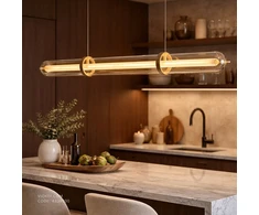 34W LED pakabinamas šviestuvas ELIANA, aukso sp., 2400K, 4338900