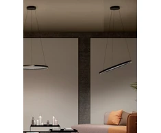 35W + 35W LED pakabinamas šviestuvas VANCE, blizgios juodos sp., dimeriuojamas, 2700/4000/5000K, 01-3738
