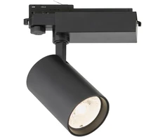 35W LED akcentinis šviestuvas į 3 fazių bėgelius HERCULES, juodas, 4000K, 3913-013B-4-S-24