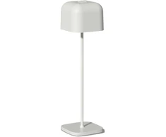 3,5W LED įkraunamas stalo šviestuvas STROLL, matinės baltos sp., 2200/2700K, IP65, dimeriuojamas, S8218031B