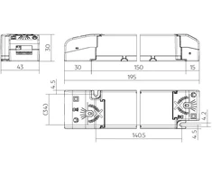 35W LED maitinimo šaltinis TRIDONIC LC ONE4ALL, 24V, DALI/PUSH