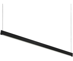 Pakabinamas šviestuvas 35W LED pakabinamas linijinis šviestuvas STEEL, juodas, 3000K, šviečia į viršų ir į apačią, 348391