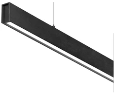 Pakabinamas šviestuvas 35W LED pakabinamas linijinis šviestuvas LINE SUSP D&amp;I, juodas, 3000K, šviečia į viršų ir į apačią