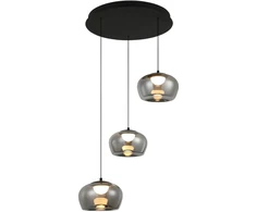 35W LED pakabinamas šviestuvas NADIA, juodos/dūmų sp., 3000K, 4339100