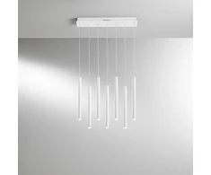 35W LED pakabinamas šviestuvas PYPE, baltas, CCT