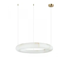 35W LED pakabinamas šviestuvas, žalvario/baltos sp., 3000K, dimeriuojamas, 49cm, 2543