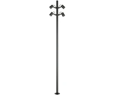 35W LED pastatomas lauko šviestuvas, juodas, 3000K, IP65, E406