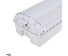 3,5W LED paviršinis evakuacinis šviestuvas GALER, baltas, 6500K, IP65, 3h veikimas autonominiu režimu, su piktogramų rinkiniu