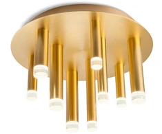Lubinis šviestuvas 35W LED paviršinis šviestuvas MADISON, aukso sp., 3000K, 01-2039