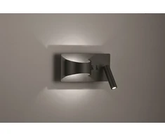 3+5W LED sieninis šviestuvas JAKE, juodas, 3000K, 4243300