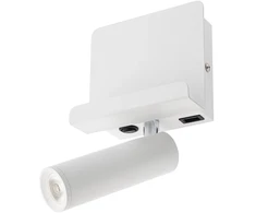3,5W LED sieninis šviestuvas PANEL, baltas, 3000K, su USB