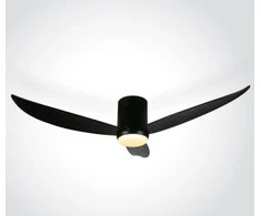 Lubinis šviestuvas 35W ventiliatorius su dimeriuojamu 22W LED šviestuvu, juodas, 3000/4000/5500K, 6302C/B/V