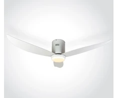 Lubinis šviestuvas 35W ventiliatorius su dimeriuojamu 22W LED šviestuvu, baltas, 3000/4000/5500K, 6302C/W/V