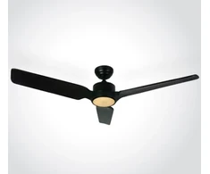 Lubinis šviestuvas 35W ventiliatorius su dimeriuojamu 22W LED šviestuvu, juodas, 3000/4000/5500K, 6310/B/V