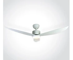 Lubinis šviestuvas 35W ventiliatorius su dimeriuojamu 22W LED šviestuvu, baltas, 3000/4000/5500K, 6302/W/V