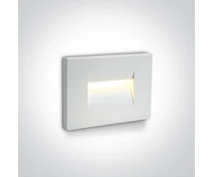 3,6W LED įleidžiamas sieninis lauko šviestuvas, baltas, 3000K, 68064/W/W