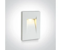 3,6W LED įleidžiamas sieninis lauko šviestuvas, baltas, 3000K, 68062/W/W