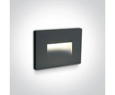 3,6W LED įleidžiamas sieninis lauko šviestuvas, antracito sp., 3000K, 68064/AN/W