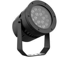 36W LED lauko šviestuvas - prožektorius FLOODLIGHT ROUND, juodas, 4000K, 10°, DALI, IP66