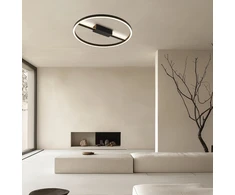 36W LED lubinis šviestuvas MALVINA, juodas, 3000K, 4348400