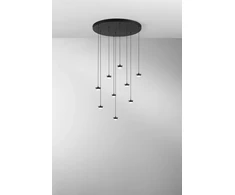 36W LED pakabinamas šviestuvas BASE, juodas