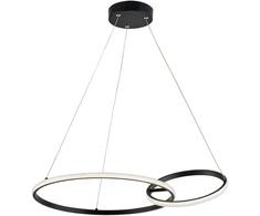 36W LED pakabinamas šviestuvas DOUBLE, juodas, 3000K, 4275800