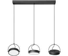 36W LED pakabinamas šviestuvas PUCK, juodas, 3000K