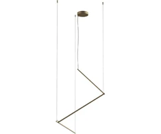 36W LED pakabinamas šviestuvas STICK, matinės žalvario sp., 3000K, dimeriuojamas, 01-2798