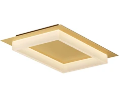 Lubinis šviestuvas 36W LED paviršinis šviestuvas PERIMETRO, matinės aukso sp., 3000/4000/6500K