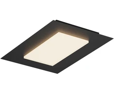 Lubinis šviestuvas 36W LED paviršinis šviestuvas TATAMI, juodas, 3000/4000/6500K