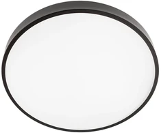 Lubinis šviestuvas 36W LED plafonas KNOB, matinės juodos sp., 3000/6500K