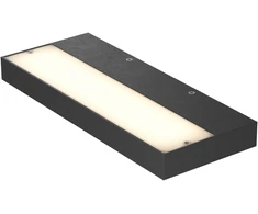 36W LED sieninis šviestuvas APEX, juodas, 3000K, 01-3762