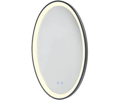 Sieninis šviestuvas 36W LED šviestuvas - veidrodis VANITY, juodas, 3000/4000/6000K, dimeriuojamas, IP44, 01-3823
