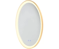 Sieninis šviestuvas 36W LED šviestuvas - veidrodis VANITY, matinės aukso sp., 3000/4000/6000K, dimeriuojamas, IP44, 01-3822