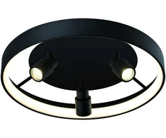 Lubinis šviestuvas 37,2W LED paviršinis šviestuvas DENIS, juodas, 3100K, 4250700