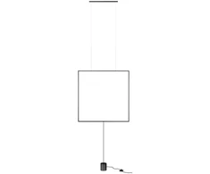 37W LED grindinis/pakabinamas šviestuvas SLICK, matinės juodos sp., 3000K, 01-2136