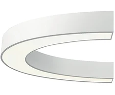 37W LED lubinis šviestuvas SEMI, baltas, 4000K, 1000mm, 3918-0110-4-W-N