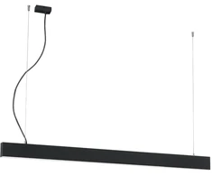 Pakabinamas šviestuvas 37W LED pakabinamas linijinis šviestuvas SASA, juodas, 4000K, PUSH, 1420mm, 3917-00142-4-B-P-D4