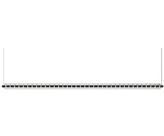 Pakabinamas šviestuvas 37W LED pakabinamas linijinis šviestuvas LOOP, juodas, 3000K, 1790mm, DALI